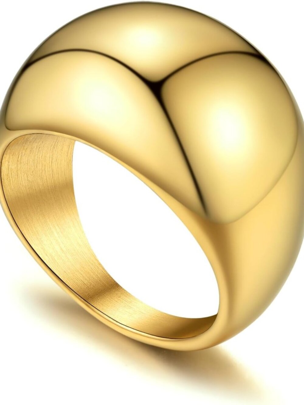 Chunky Dome Statement Ring for Women | 14K Gold Plated Fashion Jewelry